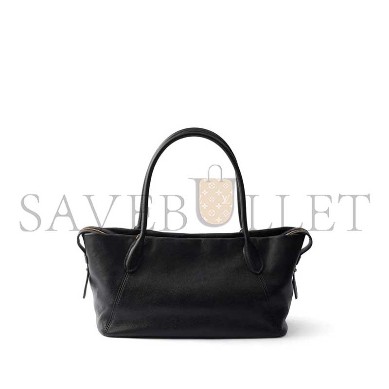 PRADA OUVERT LARGE LEATHER TOTE BAG 1BG661 (32*18.5*13cm)